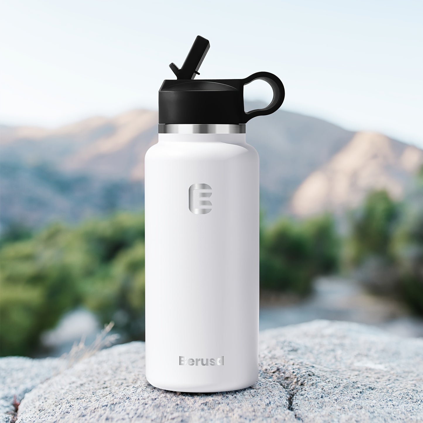 Berusd Insulated Sports Water Bottle - Stainless Steel