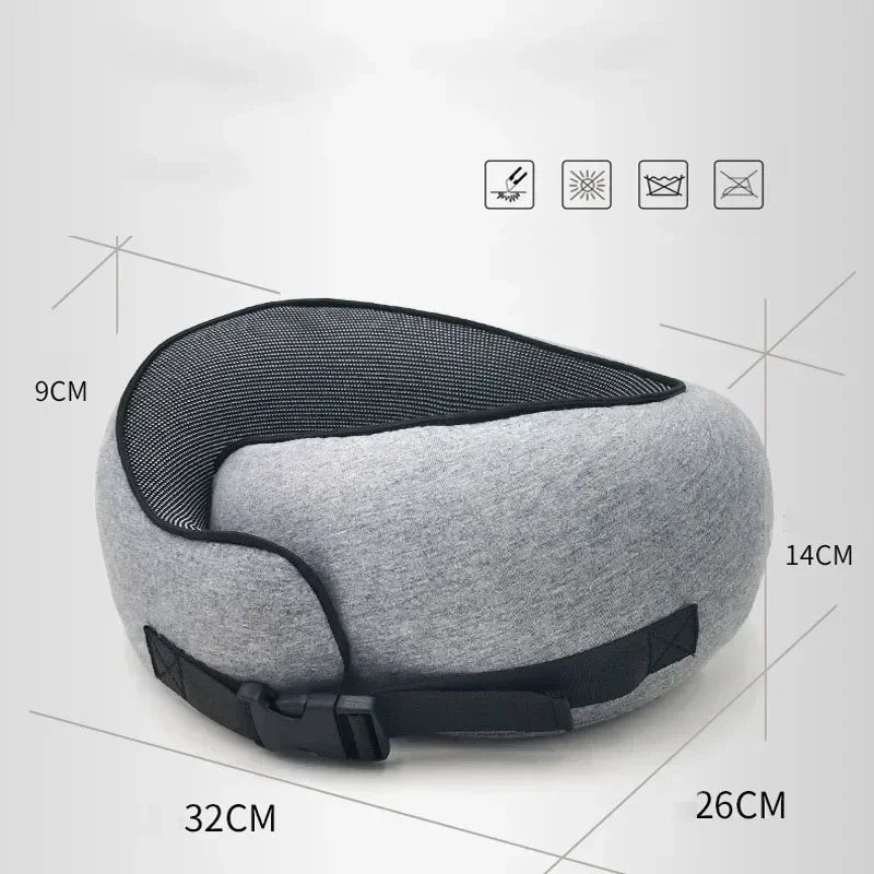 Travel Neck Memory Pillow - Cushion Durable U-shaped - Airplane Travel | Car | Rest| Relax