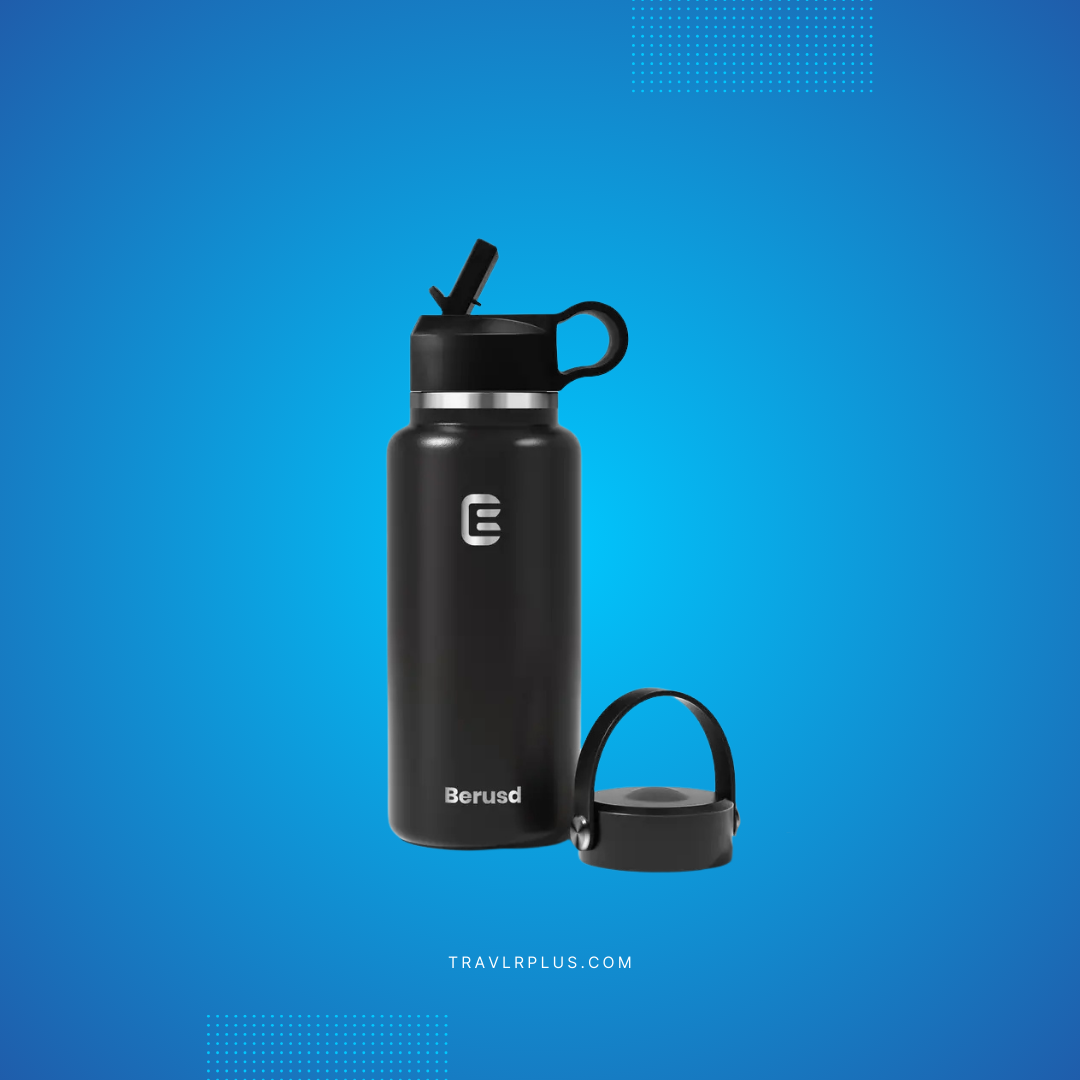 Berusd Insulated Sports Water Bottle - Stainless Steel