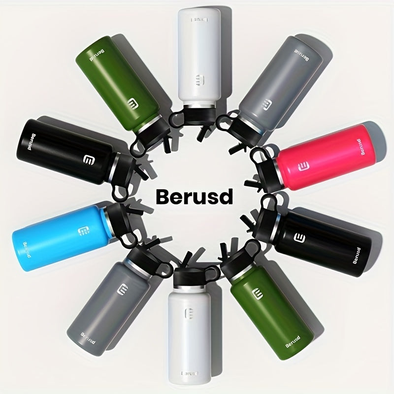 Berusd Insulated Sports Water Bottle - Stainless Steel